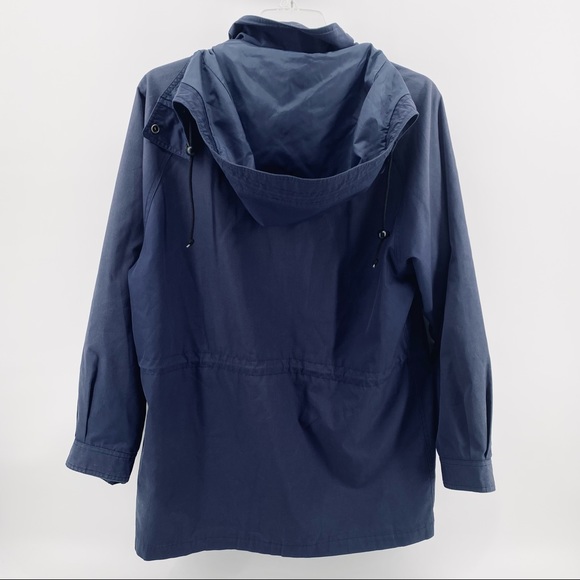 Eddie Bauer Blue Zip Snap Nylon Lined Jacket - Picture 9 of 16